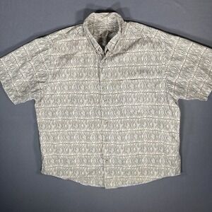 Munsingwear‎ Shirt Mens XL Green Short Sleeve Button Down Casual